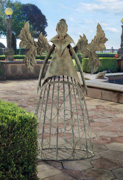 Garden Trellis Fairy the Metal Tempest Sculpture